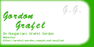 gordon grafel business card